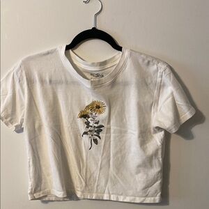 White Hollister Crop Top